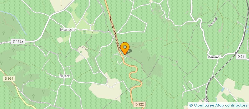 localisation de l'entreprise MONSIEUR CLAUDE VEDEL  BROZE