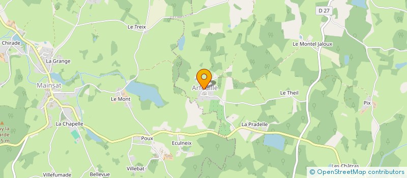 localisation de l'entreprise MONSIEUR CLAUDE VEILLERANT  ARFEUILLE-CHATAIN