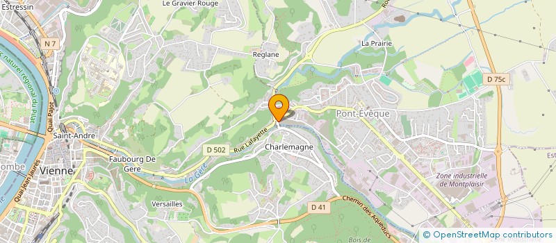 localisation de l'entreprise MONSIEUR CLAUDE VENTURELLI  PONT-EVEQUE