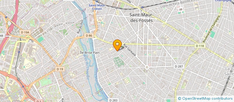 localisation de l'entreprise MONSIEUR CLAUDE VERAUD  SAINT-MAUR-DES-FOSSES