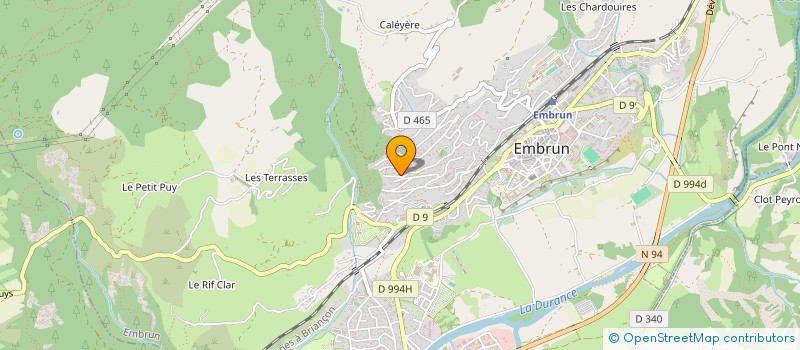 localisation de l'entreprise MONSIEUR CLAUDE VERDIE  EMBRUN