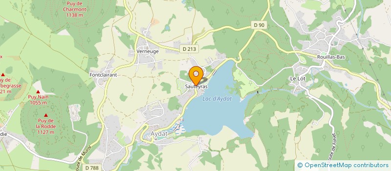 localisation de l'entreprise MONSIEUR CLAUDE VERDIER  AYDAT