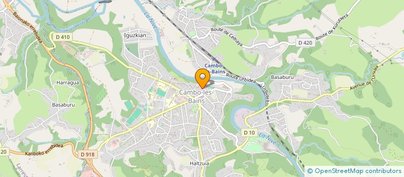 localisation de l'entreprise MONSIEUR CLAUDE VERGEZ  CAMBO-LES-BAINS