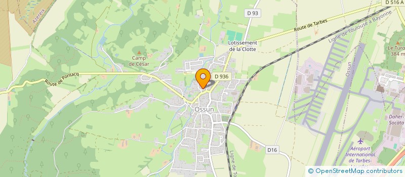 localisation de l'entreprise MONSIEUR CLAUDE VERGEZ  OSSUN