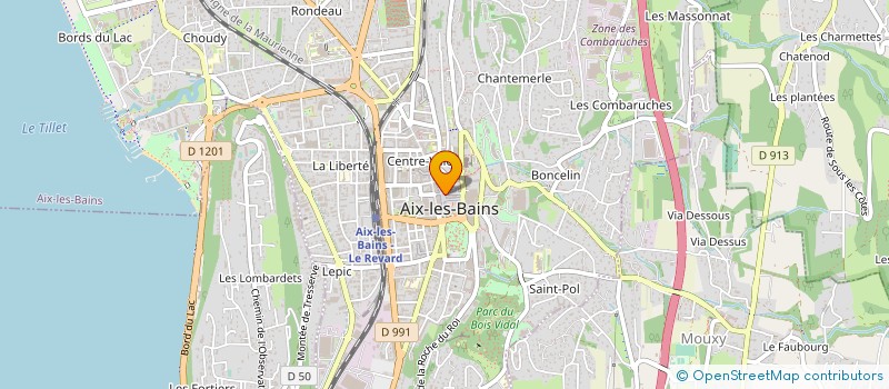 localisation de l'entreprise MONSIEUR CLAUDE VERGNE DIT DUBUISSON à AIX-LES-BAINS