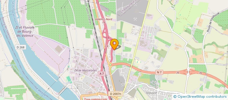 localisation de l'entreprise MONSIEUR CLAUDE VETTER  BOURG-LES-VALENCE