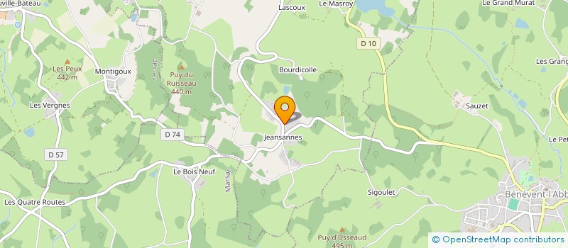 localisation de l'entreprise MONSIEUR CLAUDE VIEILLERIBIERE  LE GRAND-BOURG