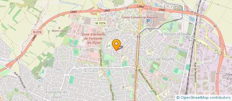localisation de l'entreprise MONSIEUR CLAUDE VIENNET à DIJON