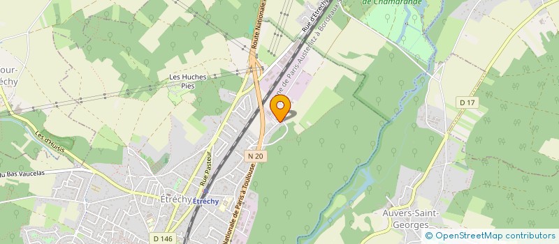 localisation de l'entreprise MONSIEUR CLAUDE VIEZZOLI  ETRECHY