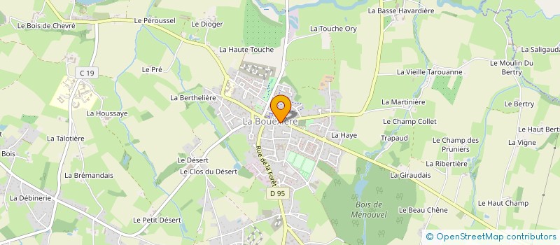 localisation de l'entreprise MONSIEUR CLAUDE VIGNE  LA BOUEXIERE