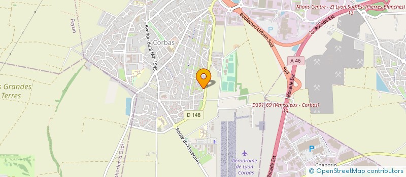 localisation de l'entreprise MONSIEUR CLAUDE VILLA à CORBAS