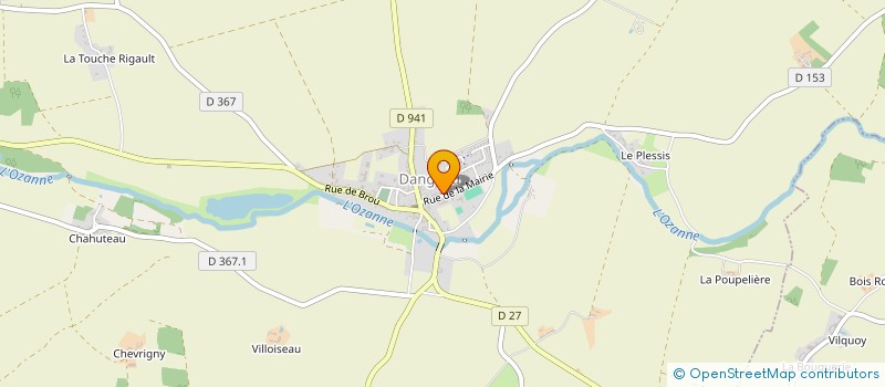 localisation de l'entreprise MONSIEUR CLAUDE VILLEDIEU à DANGEAU