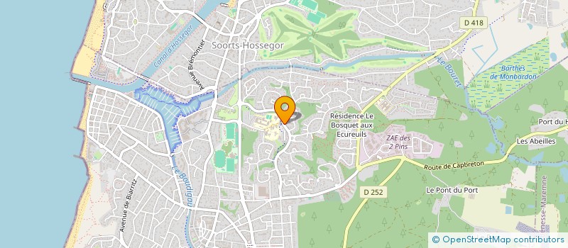 localisation de l'entreprise MONSIEUR CLAUDE VINATIER  CAPBRETON