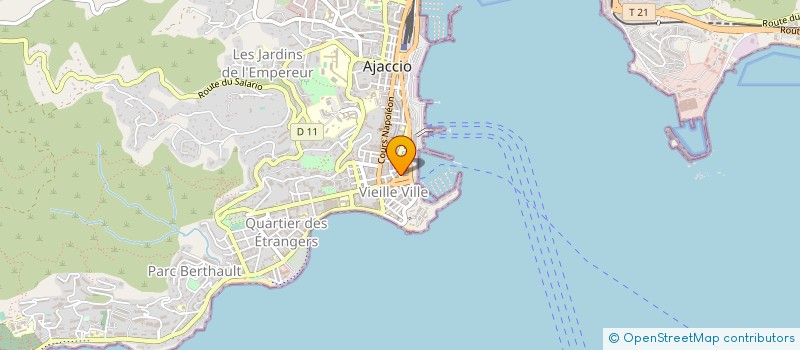 localisation de l'entreprise MONSIEUR CLAUDE VINCENSINI à AJACCIO