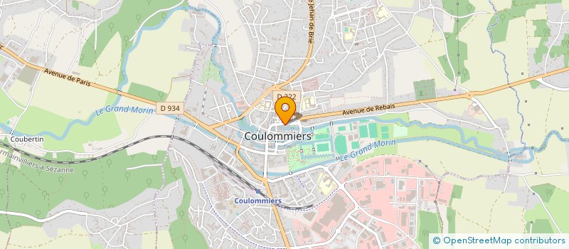 localisation de l'entreprise MONSIEUR CLAUDE VINCENT  COULOMMIERS