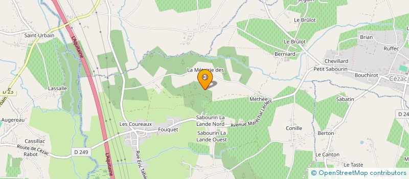 localisation de l'entreprise MONSIEUR CLAUDE VINCENT  LAPOUYADE