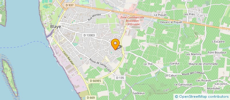 localisation de l'entreprise MONSIEUR CLAUDE VIRIOT à BLAYE