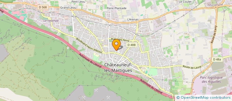 localisation de l'entreprise MONSIEUR CLAUDE VITALE  CHATEAUNEUF-LES-MARTIGUES