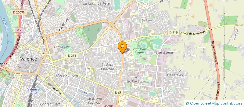 localisation de l'entreprise MONSIEUR CLAUDE VITALI à VALENCE