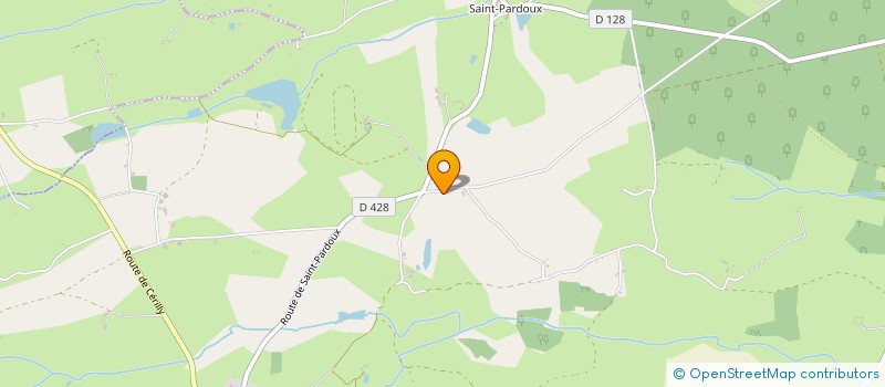 localisation de l'entreprise MONSIEUR CLAUDE VRILLAC  CERILLY