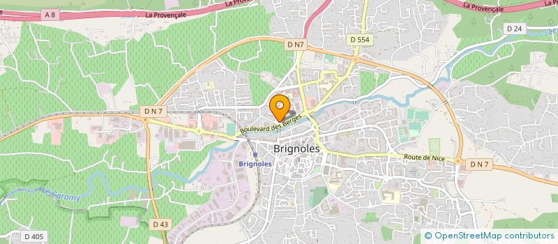 localisation de l'entreprise MONSIEUR CLAUDE WALLEZ  BRIGNOLES