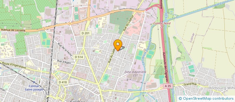 localisation de l'entreprise MONSIEUR CLAUDE WILDEMANN  COLMAR