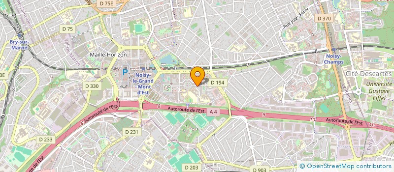 localisation de l'entreprise MONSIEUR CLAUDE ZASSI BOUNGUELE  NOISY-LE-GRAND