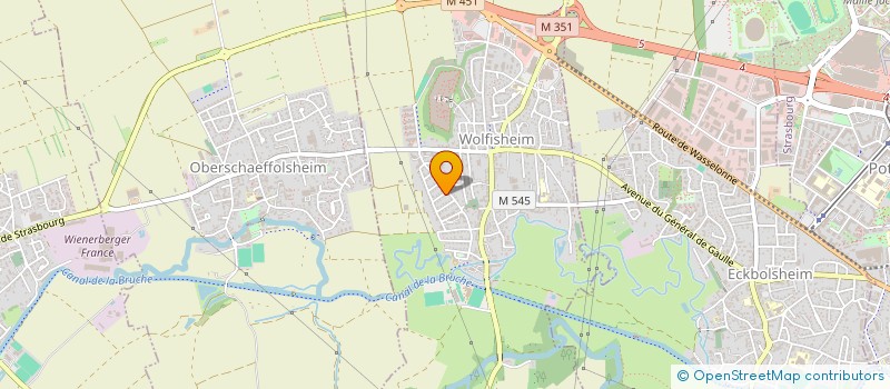 localisation de l'entreprise MONSIEUR CLAUDE ZIEGLER  WOLFISHEIM