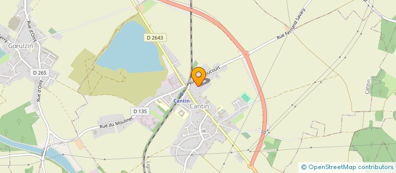 localisation de l'entreprise MONSIEUR CLAUDINET DESHAYES  CANTIN