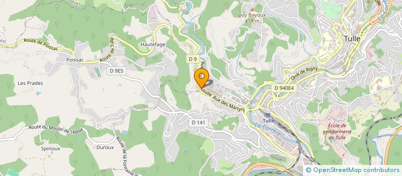 localisation de l'entreprise MONSIEUR CLAUDINO FERREIRA DA COSTA  TULLE