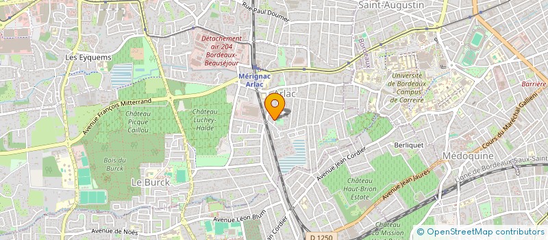 localisation de l'entreprise MONSIEUR CLAUDIO ALEXANDRE CABRAL MONTEIRO  MERIGNAC