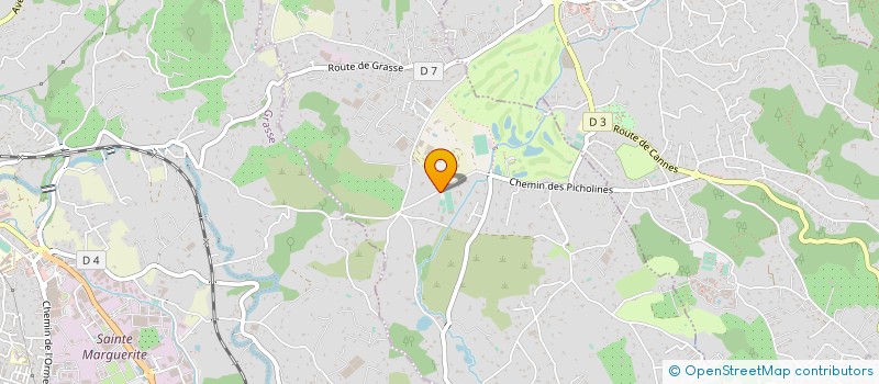 localisation de l'entreprise MONSIEUR CLAUDIO BAGLIONI  CHATEAUNEUF-GRASSE