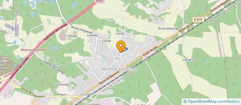 localisation de l'entreprise MONSIEUR CLAUDIO BATISTA ESTEVES  BENESSE-MAREMNE