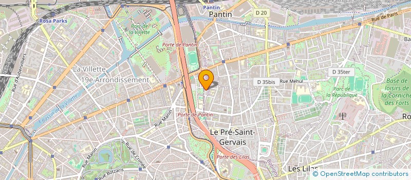 localisation de l'entreprise MONSIEUR CLAUDIO CALDAS à LE PRE-SAINT-GERVAIS