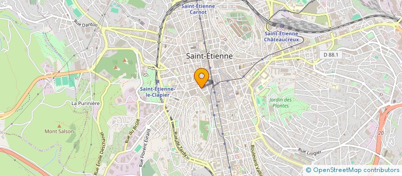 localisation de l'entreprise MONSIEUR CLAUDIO CURTI à SAINT-ETIENNE