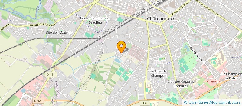 localisation de l'entreprise MONSIEUR CLAUDIO DA ROCHA PIMENTA  CHATEAUROUX