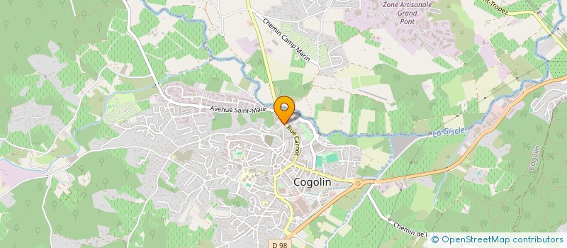 localisation de l'entreprise MONSIEUR CLAUDIO DE OLIVEIRA NEVES à COGOLIN