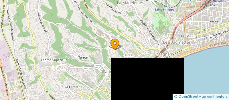 localisation de l'entreprise MONSIEUR CLAUDIO DERUDAS à NICE