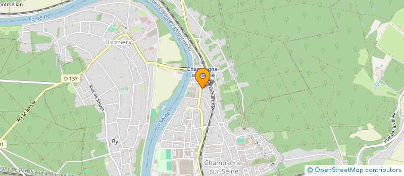 localisation de l'entreprise MONSIEUR CLAUDIO FALVO  CHAMPAGNE-SUR-SEINE