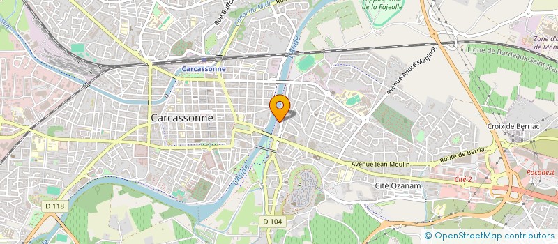 localisation de l'entreprise MONSIEUR CLAUDIO FAVRETTO à CARCASSONNE