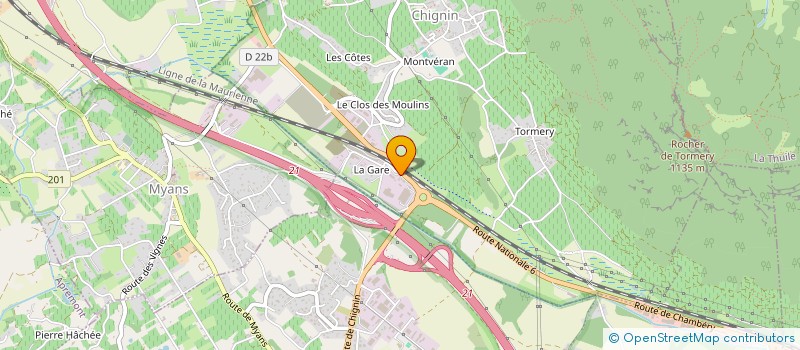 localisation de l'entreprise MONSIEUR CLAUDIO FERREIRA MARTINS  CHIGNIN