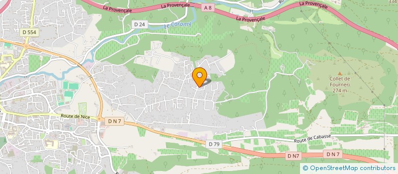 localisation de l'entreprise MONSIEUR CLAUDIO GREGORACI à BRIGNOLES