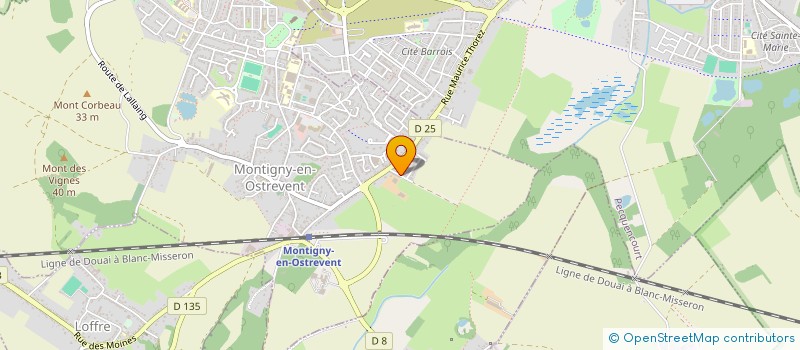 localisation de l'entreprise MONSIEUR CLAUDIO GUALTIERI à MONTIGNY-EN-OSTREVENT