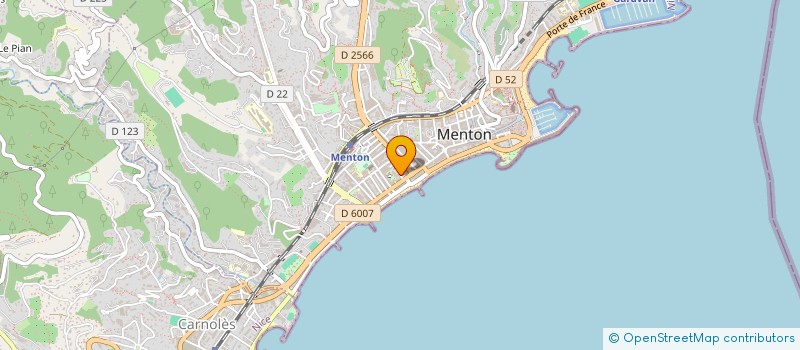 localisation de l'entreprise MONSIEUR CLAUDIO GUARISCO à MENTON