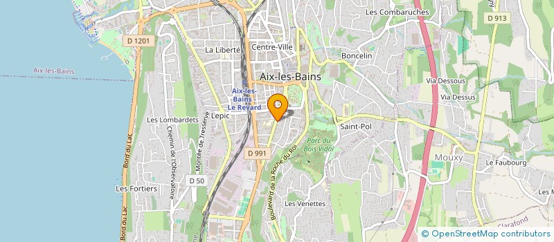 localisation de l'entreprise MONSIEUR CLAUDIO MECCA à AIX-LES-BAINS