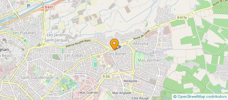 localisation de l'entreprise MONSIEUR CLAUDIO MOREAU  PERPIGNAN