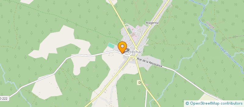 localisation de l'entreprise MONSIEUR CLAUDIO PANADERO PASTRANA  PRECHAC