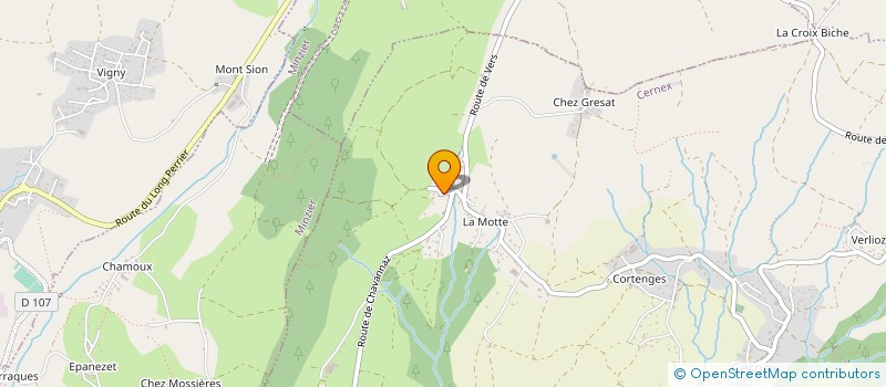 localisation de l'entreprise MONSIEUR CLAUDIO RASETTI  CERNEX