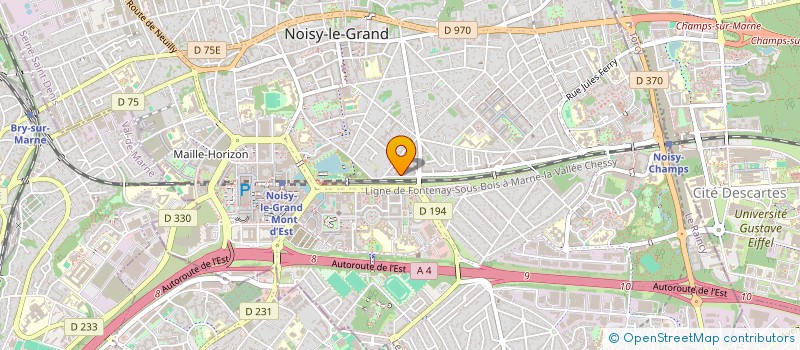 localisation de l'entreprise MONSIEUR CLAUDIO SEMEDO BORGES  NOISY-LE-GRAND