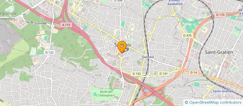 localisation de l'entreprise MONSIEUR CLAUDIO TUCCI  SANNOIS